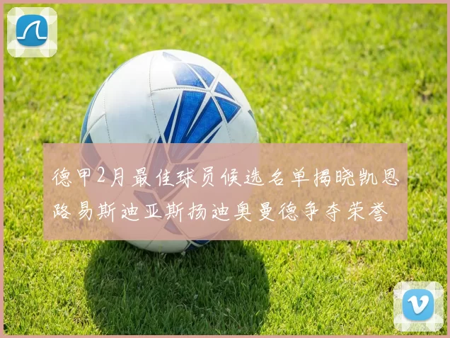 德甲2月最佳球员候选名单揭晓凯恩路易斯迪亚斯扬迪奥曼德争夺荣誉